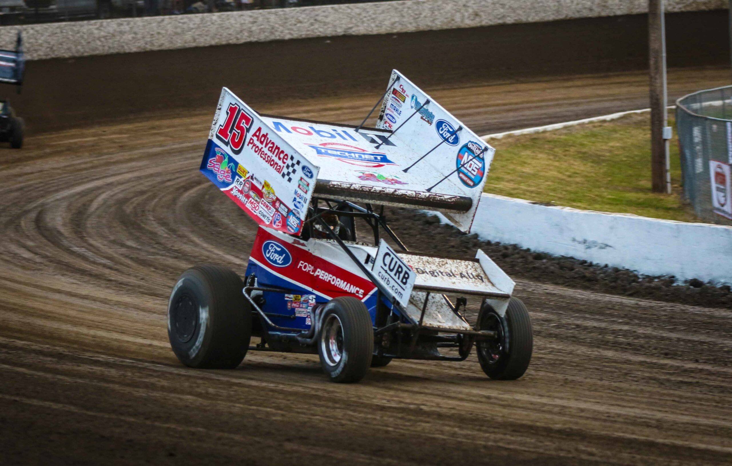 Donny Schatz finished fifth and seventh in World of Outlaws action at Cotton Bowl Speedway. Donny Schatz finished fifth and seventh in World of Outlaws action at Cotton Bowl Speedway.